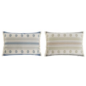 Coussin Home ESPRIT Bleu Beige 60 x 10 x 45 cm (2 Unités)
