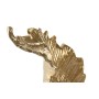 Decorative Figure Home ESPRIT White Golden Leaf of a plant 20 x 7 x 22 cm