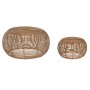 Set of 2 tables Home ESPRIT Natural 60 x 60 x 30 cm