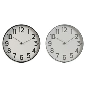 Horloge Murale Home ESPRIT Noir Gris PVC 30 x 4 x 30 cm (2 Unités)