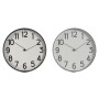 Wall Clock Home ESPRIT Black Grey PVC 30 x 4 x 30 cm (2 Units)
