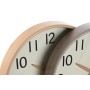 Wall Clock Home ESPRIT Beige Natural PVC Wood 30 x 4,7 x 30 cm (2 Units)