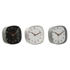 Horloge de table Home ESPRIT Blanc Noir Gris Doré Moderne (3 Unités)