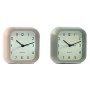 Table clock Home ESPRIT Pink Mint (2 Units)
