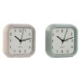 Table clock Home ESPRIT Pink Mint (2 Units)