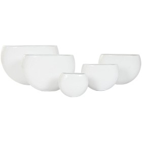 Cache-pot Home ESPRIT Blanc Aluminium 54 x 24 x 36 cm 54 x 25 x 36 cm (5 Unités)