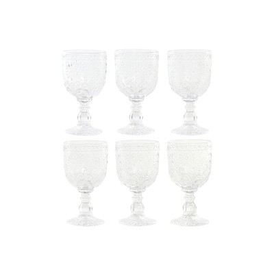 Set de Verres Home ESPRIT Transparent Verre 270 ml (6 Unités)