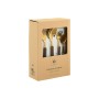 Cutlery Home ESPRIT Brown Golden Stainless steel ABS 17 x 7 x 24 cm 20 Pieces