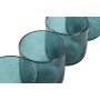 Set of glasses Home ESPRIT Turquoise Crystal 320 ml (6 Units)