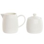 Milk jug and sugar bowl Home ESPRIT White Porcelain 250 ml 12 x 7,6 x 9 cm 2 Pieces