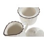 Milk jug and sugar bowl Home ESPRIT White Brown Porcelain 250 ml 12 x 8,4 x 8 cm 2 Pieces
