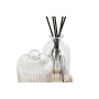 Ensemble de Bain Home ESPRIT Noir Transparent Bambou Verre Moderne 3 Pièces