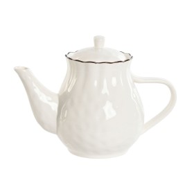 Teapot Home ESPRIT White Brown Porcelain 1 L