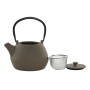 Teapot Home ESPRIT Black Beige Stainless steel Iron 1,2 L (2 Units)