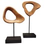 Decorative Figure Home ESPRIT Brown Black Modern 22 X 9 X 44 CM