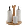 Huilier Home ESPRIT Blanc Bambou Porcelaine