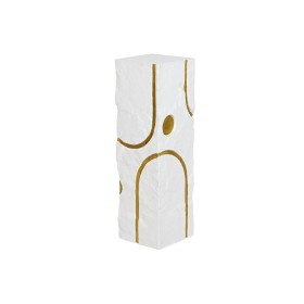Pedestal Home ESPRIT White Golden Modern 25 x 25 x 80 cm