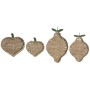 Centerpiece Home ESPRIT Green Natural Metal Natural Fibre 33 X 32 X 8 CM (2 Units)