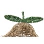 Centerpiece Home ESPRIT Green Natural Metal Natural Fibre 33 X 32 X 8 CM (2 Units)