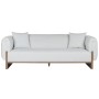Sofa Home ESPRIT Brown Grey Scandi 220 x 95 x 77 cm