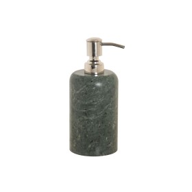 Distributeur de Savon Home ESPRIT Vert Argenté Acier inoxydable Marbre Moderne 7,5 x 7,5 x 18 cm