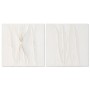 Canvas Home ESPRIT White Abstract Scandinavian 60 x 3,5 x 60 cm (2 Units)