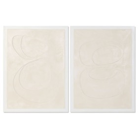 Toile Home ESPRIT Beige Moderne Scandinave 90 x 3,5 x 120 cm (2 Unités)