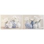 Canvas Home ESPRIT Blue White Oriental Vase 122,5 X 4,5 X 82,5 CM (2 Units)