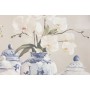 Toile Home ESPRIT Bleu Blanc Oriental Vase 122,5 X 4,5 X 82,5 CM (2 Unités)