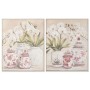 Toile Home ESPRIT Blanc Rouge Oriental Vase 80 x 4,5 x 100 cm (2 Unités)