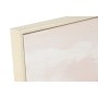 Canvas Home ESPRIT White Pink Moutain 80 x 3,5 x 80 cm (2 Units)