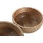 Centerpiece Home ESPRIT Brown Rope Mango wood 25 x 25 x 10 cm (2 Units)
