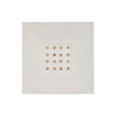 Décoration murale Home ESPRIT Blanc Naturel Scandi Boulettes 80 x 6 x 80 cm