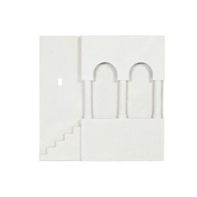 Décoration murale Home ESPRIT Blanc Scandi 80 x 6,5 x 80 cm