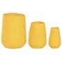 Planter Home ESPRIT Yellow Fibre Urban 30 x 30 x 60 cm (3 Pieces)