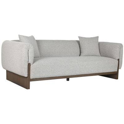 Sofa Home ESPRIT Brown Beige Scandi 220 x 95 x 77 cm