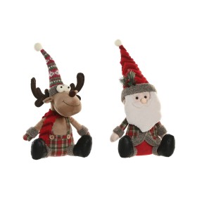 Christmas bauble Home ESPRIT Red Green 23 X 16 X 51 CM (2 Units)