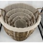 Set de basket Home ESPRIT Marron Coton osier (5 Pièces)