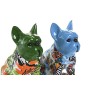 Figurine Décorative Home ESPRIT Bleu Vert Multicouleur Chien 9,5 X 13 X 16 CM (2 Unités)
