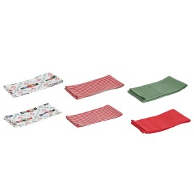 Tissu de cuisine Home ESPRIT Rouge Vert Beige 60 X 0,2 X 40 CM