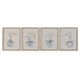 Cadre Home ESPRIT Verre Sapin 35 x 2,5 x 45 cm (4 Unités)