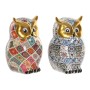 Decorative Figure Home ESPRIT Multicolour Golden Owl Mediterranean (2 Units)