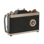 Decorative Figure Home ESPRIT Black Golden Camera Vintage 23 X 11 X 15,5 CM