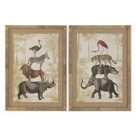 Cadre Home ESPRIT Verre Sapin 50 x 2,5 x 70 cm (2 Unités)