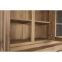 Présentoir Home ESPRIT Verre bois de teck 160 X 45 X 210 CM