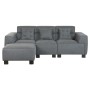 Sofa Home ESPRIT Dark grey Modern 231 x 170 x 82 cm