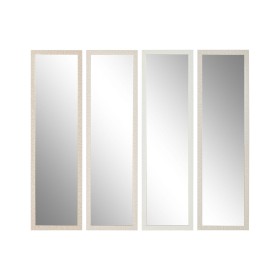 Miroir mural Home ESPRIT Blanc Marron Beige Gris Moderne (4 Unités)