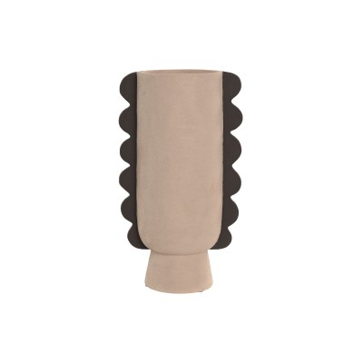 Vase Home ESPRIT Brown Stoneware