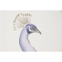 Canvas Home ESPRIT White Natural Peacock Tropical 100 x 5 x 100 cm (2 Units)