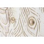 Canvas Home ESPRIT White Natural Peacock Tropical 100 x 5 x 100 cm (2 Units)